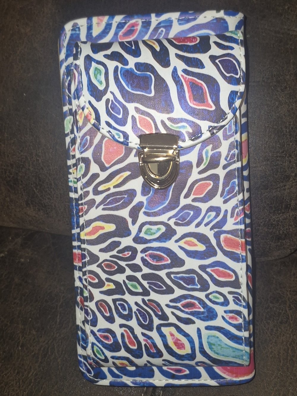 Multicolor Leopard-Print Long Wallet - Picture 2 of 3